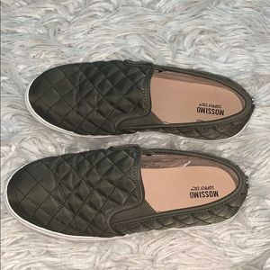olive green slip ons!!